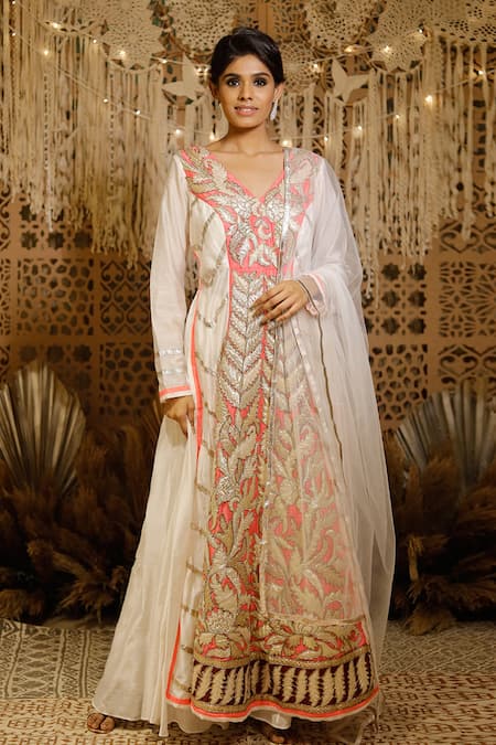 Archana Kochhar Gota Embroidered Anarkali 