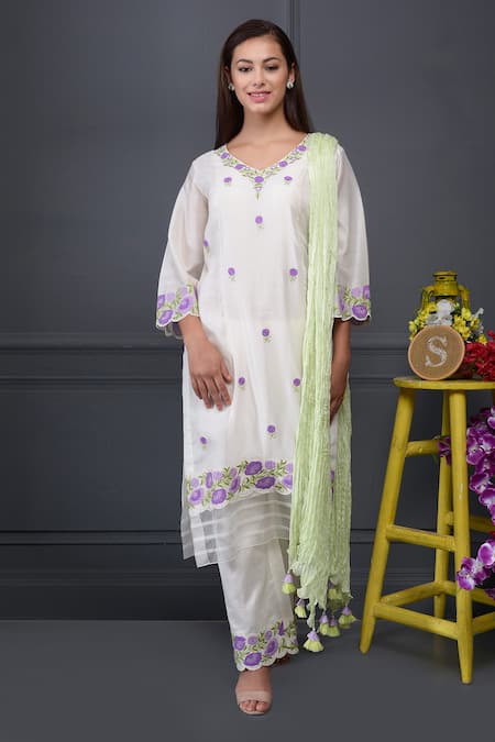 Surabhi Arya Silk Chanderi Kurta Set 