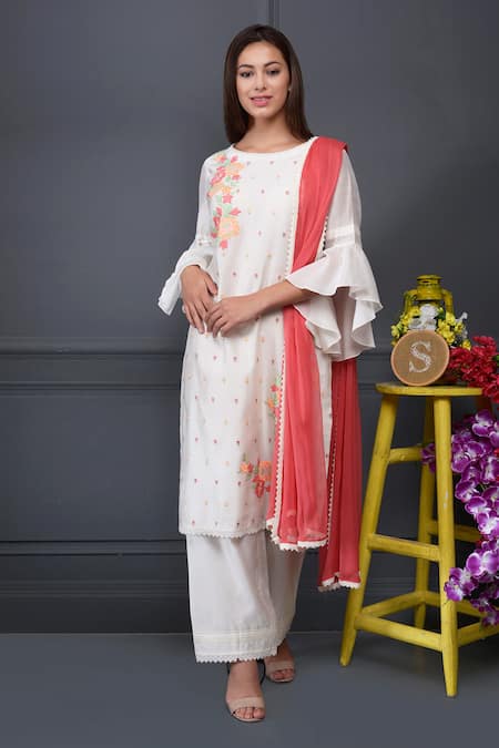 Surabhi Arya Silk Chanderi Kurta Set 