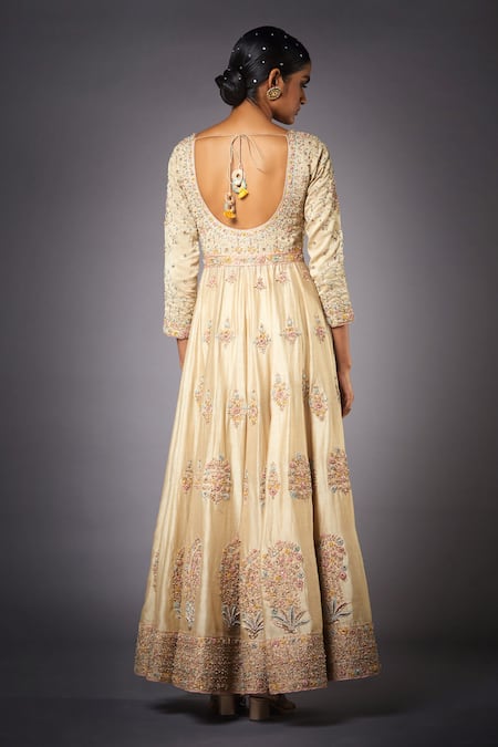 Shop RI.Ritu Kumar Beige Anarkali Silk Lining Viscose Skirt Viscose Dupatta Embroidered Set at Aza Fashions Shop_RI.Ritu Kumar_Beige Anarkali Silk Lining Viscose Skirt Viscose Dupatta Embroidered Set _at_Aza_Fashions