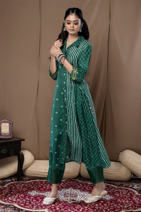 Label Kinjal Modi Side Tie Up Tunic & Pant Set 