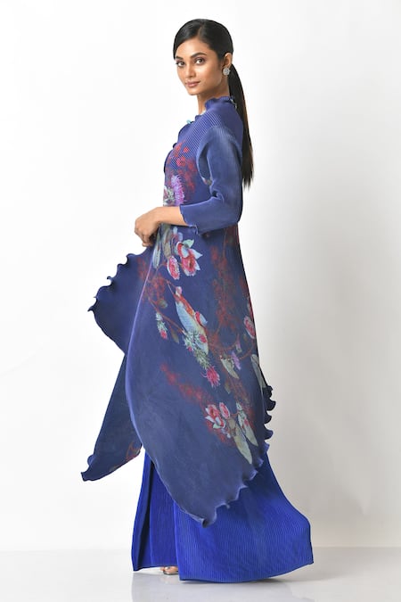 Kiran Uttam Ghosh Pleated Flared Pant 