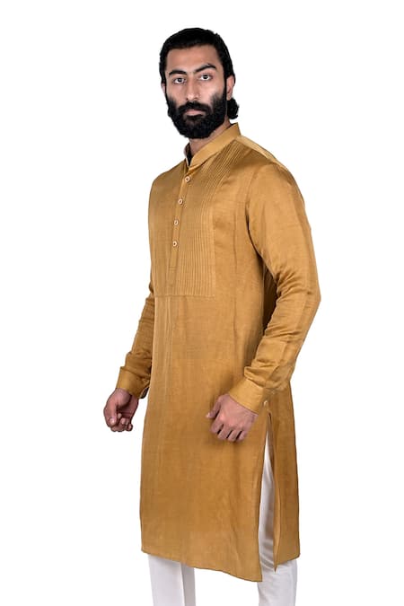 Rohit Kamra Jaipur Linen Silk Kurta Set 