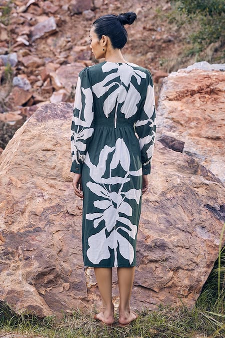 Kharakapas When Spring Met Autumn Printed Dress