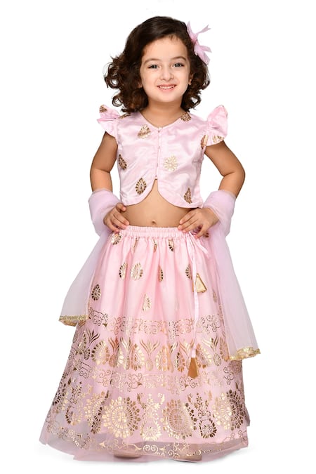 Buy Saka Designs By Sapna Sleeveless Sequin Embellished & Jaquard Designed  Lehenga Choli With Dupatta Magenta Pink & Yellow for Girls (2-3Years)  Online in India, Shop at FirstCry.com - 15445086