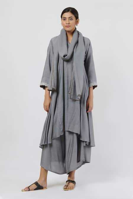 Brij Asymmetric Kurta Set 