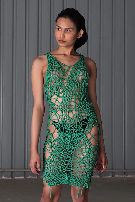 Buy SHIRAK Women Green Crepe Maxi Dress - M Online at Best Prices in India  - JioMart.