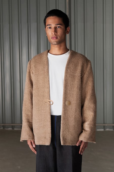 Leh Studios Handwoven Marina Wool Jacket 