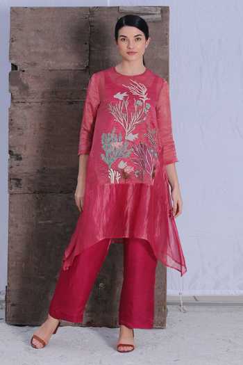 Oja Applique Tunic & Pant Set 