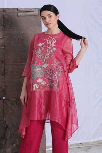 Oja Applique Tunic & Pant Set 