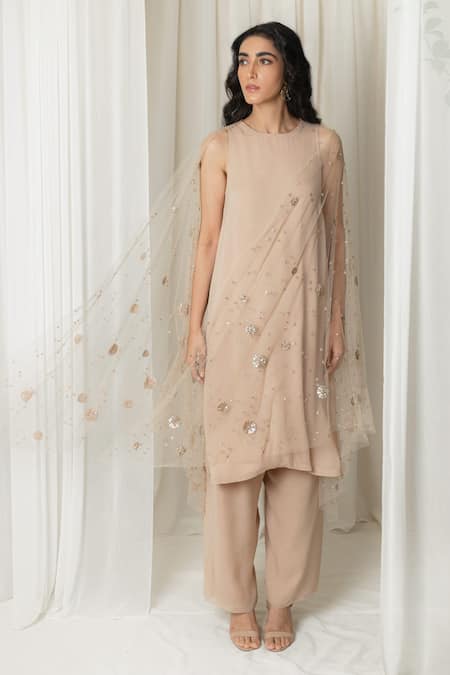 Lavanya Ahuja Draped Kurta & Pant Set 