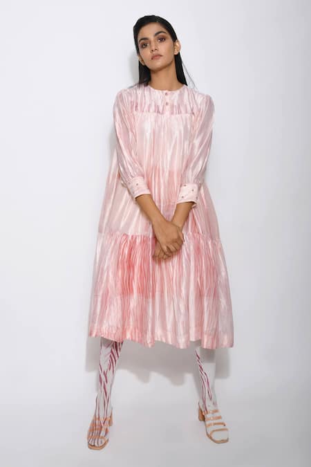 The Loom Art Handwoven Shibori Dress 