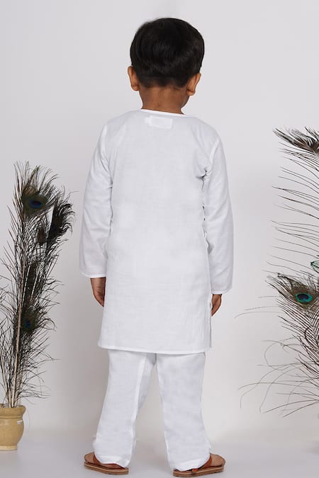 Little Bansi Cotton Kurta & Pant Set 