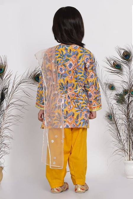 Little Bansi Floral Print Kurta Salwar Set 