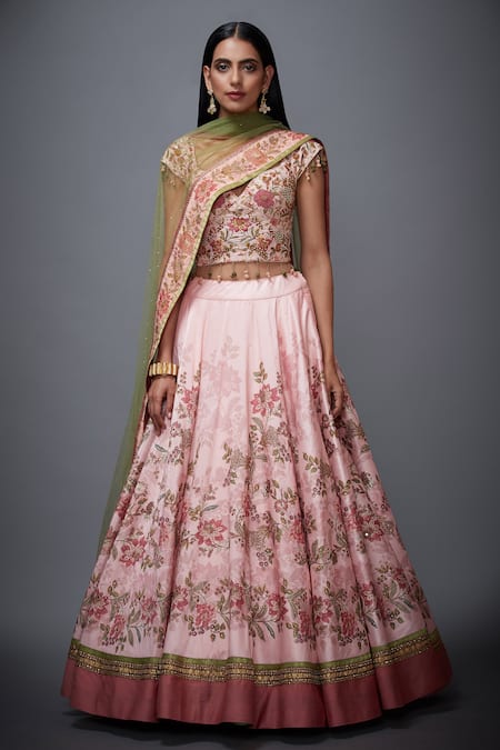 RI.Ritu Kumar Floral Print Lehenga Set 