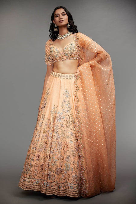 RI.Ritu Kumar Silk Bridal Lehenga Set 