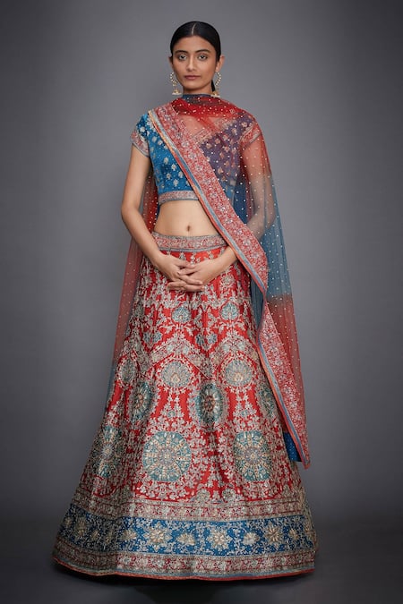 RI.Ritu Kumar Silk Bridal Lehenga Set 