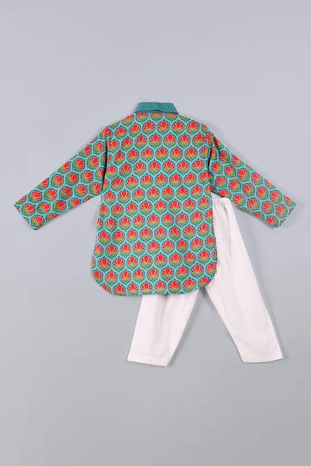 Little Brats Printed Kurta With Salwar Pant 