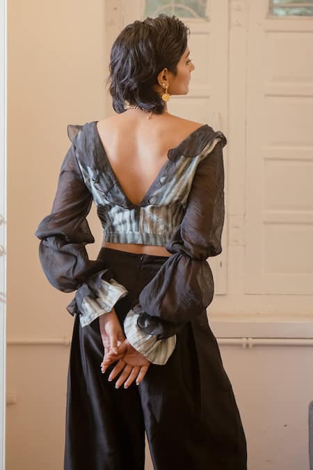 The Loom Art Shibori Crop Top 