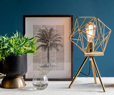 Shop_Logam_Gold Hard Rock Table Lamp _at_Aza_Fashions