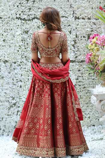 Shop Archana Kochhar Brocade Hand Embroidered Lehenga Set at Aza Fashions Shop_Archana Kochhar_Brocade Hand Embroidered Lehenga Set_at_Aza_Fashions
