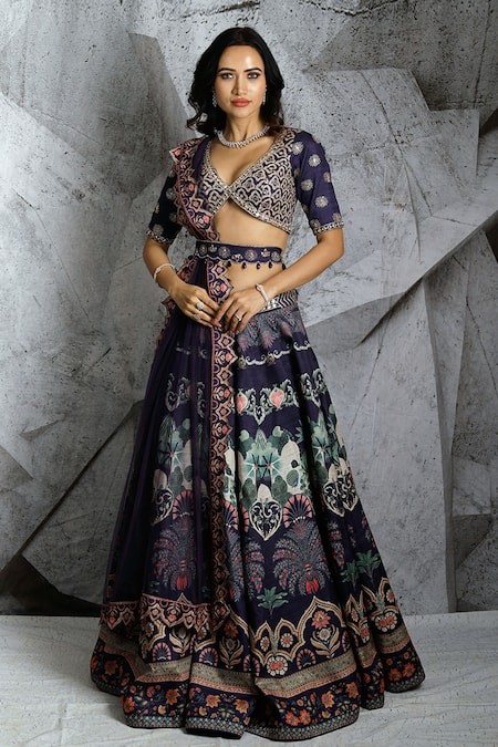 Buy Kedar Fab Girls Silk Printed Lehenga Choli With Blouse Online at Best  Prices in India - JioMart.