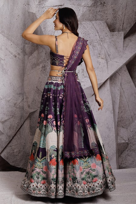 Archana Kochhar Floral & Regal Print Bridal Lehenga Set