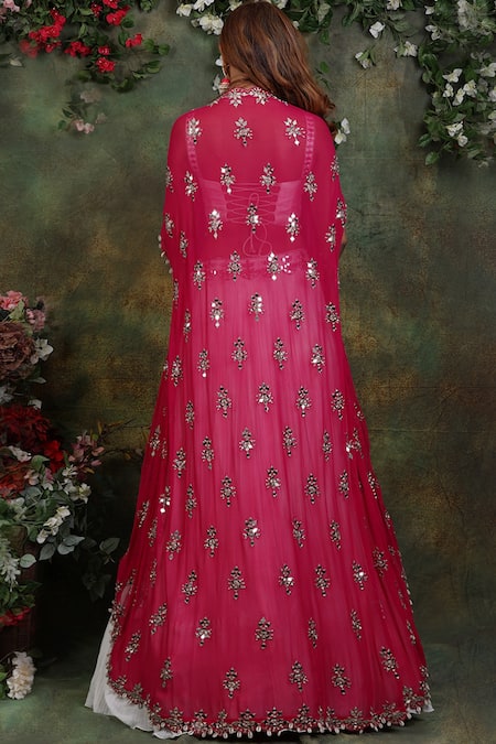 Archana Kochhar Cowry Tassel Jacket & Lehenga Set