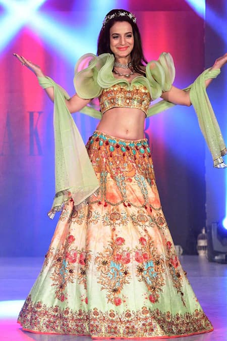 Archana Kochhar Floral Print Embellished Lehenga Set 