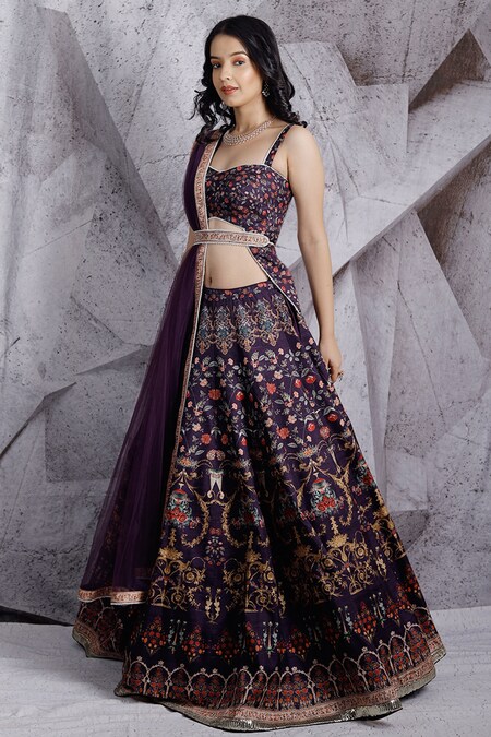 Velvet Red Lehenga