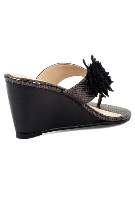 Buy_Vanilla Moon_Black Letty Wedges_Online_at_Aza_Fashions