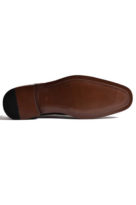 Buy_Luxoro Formello_Black Efren Monk Strap Shoes _Online_at_Aza_Fashions