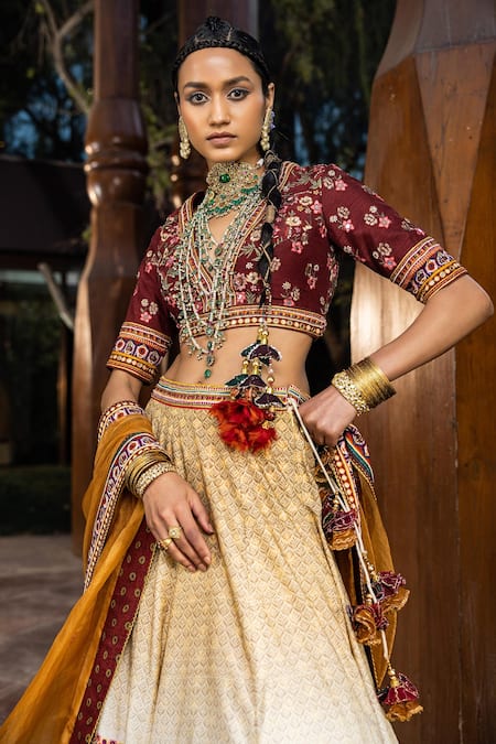 Kalista Nadira Begum Printed Lehenga Set 