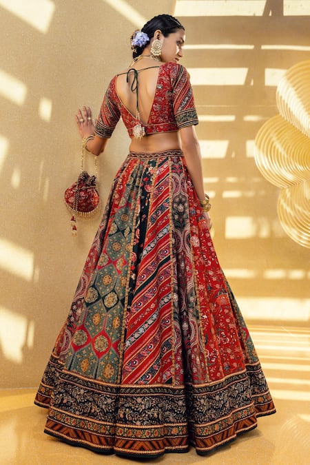 Kalista Ahilya Printed Bridal Lehenga Set 