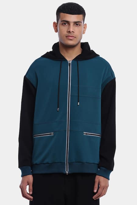 Jacket with attached online hoodie