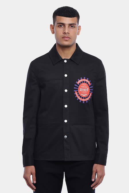 Genes Lecoanet Hemant Anders Printed Logo Jacket 