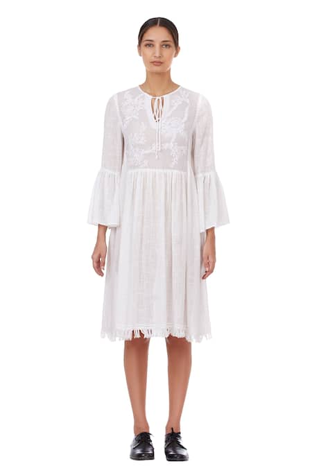 Genes Lecoanet Hemant Embroidered Cotton Dress 