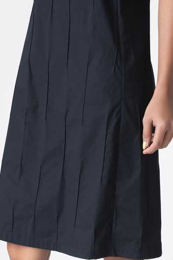 Shop_Genes Lecoanet Hemant_Black Cotton Bugle Beads Round Embroidered Dress_Online_at_Aza_Fashions