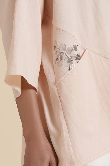 Buy_Genes Lecoanet Hemant_Pink Ovya Jacket_Online_at_Aza_Fashions