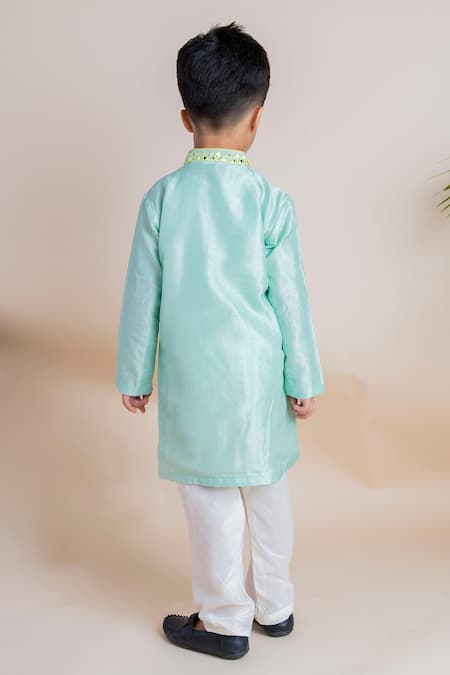 Lil Angels Tussar Silk Kurta Set 