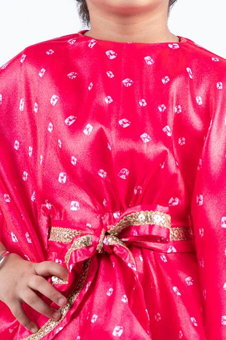 Lil Angels Pink Crepe, Satin Sequins, Mirrors Printed Top And Pant Set at Aza Fashions Lil Angels_Pink Crepe, Satin Sequins, Mirrors Printed Top And Pant Set _at_Aza_Fashions