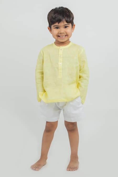 Mr Brat Linen Shirt & Shorts Set 