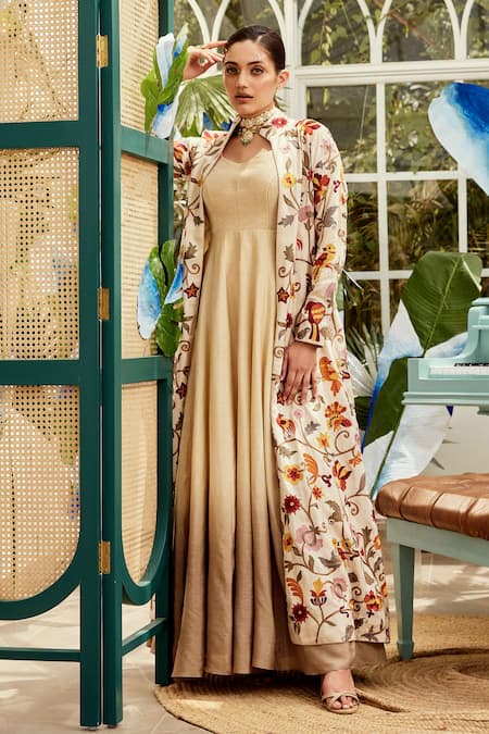 Buy Floral Print Empire Dress with Jacket Online at Best Prices in India -  JioMart.