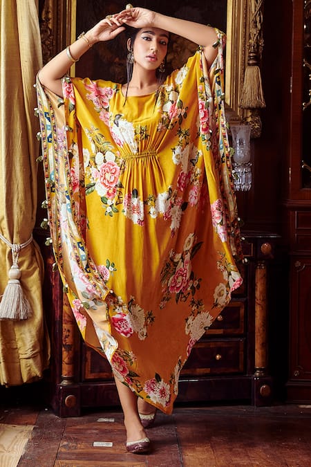 Kalista Ezrine Floral Print Kaftan 