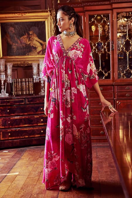 Kalista Debina Floral Print Kaftan 