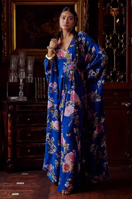 Kalista Fiona Floral Print Kaftan 