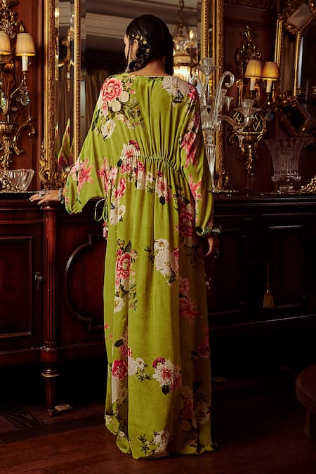Kalista Nazrin Floral Print Kaftan 