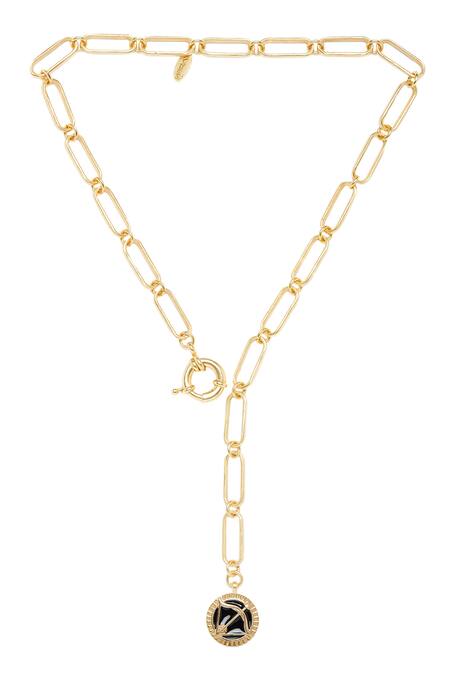 Zariin Gold Plated Sagittarius Pendant Necklace Online at Aza Fashions Zariin_Gold Plated Sagittarius Pendant Necklace _Online_at_Aza_Fashions