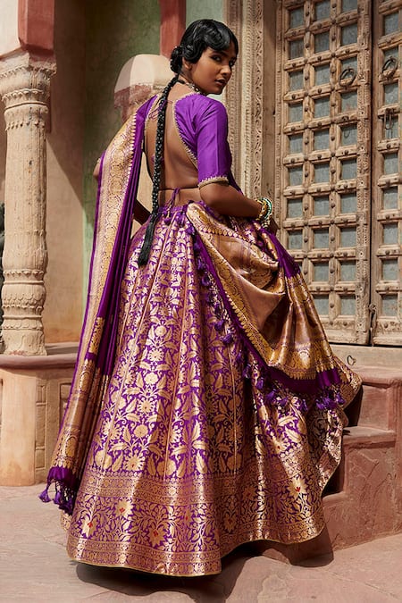 Buy Banarasi Lehenga With Sabyasachi Blouse Designer Indian Outfits Lengha  for Women Online in India - Etsy