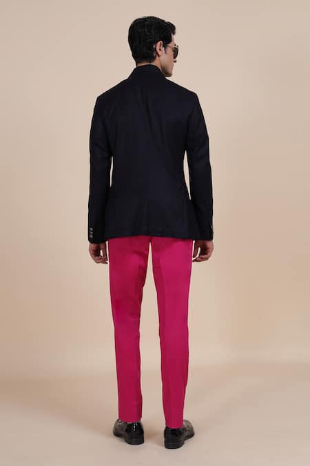 Raghavendra Rathore Blue Double Breasted Blazer 